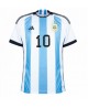 Günstige Argentinien Lionel Messi #10 Heimtrikot WM 2022 Kurzarm